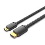 Vention mini HDMI/M -> HDMI/M (4K,HD, fekete), 2m, kábel