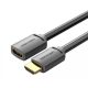 Vention HDMI/M -> HDMI/F (4K, HD, PVC, fekete), 0,5m, kábel