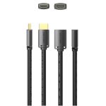 Vention HDMI/M -> HDMI/F (4K, HD, PVC, fekete), 1m, kábel