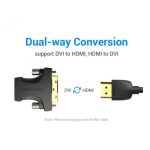 Vention HDMI/F -> DVI/M (24+5, fekete), adapter