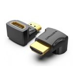 Vention HDMI/M (90fokos) -> HDMI/F (4K,fekete), adapter
