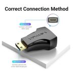 Vention mini HDMI/M -> HDMI/F (4K,fekete), adapter
