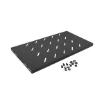 Lanberg AK-1001-B 19" 1U MÉLY:270mm MAX:120kg 4 ponton rögzíthető fix fekete rack tálca