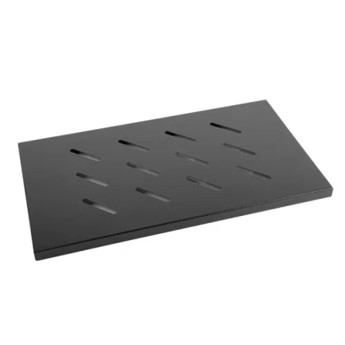 Lanberg AK-1002-B 19" 1U MÉLY:300mm MAX:120kg 4 ponton rögzíthető fix fekete rack tálca
