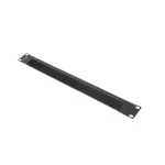 Lanberg AK-1103-B 19" 1U egyik oldalán nyitott fésűs fekete kábelrendező