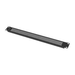   Lanberg AK-1411-B 19 1U fekete fém hálós/perforált vakpanel