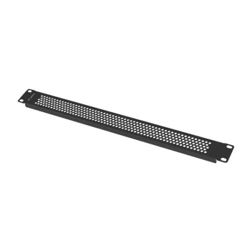 Lanberg AK-1411-B 19 1U fekete fém hálós/perforált vakpanel