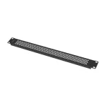 Lanberg AK-1411-B 19 1U fekete fém hálós/perforált vakpanel