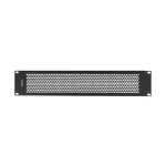 Lanberg AK-1412-B 19" 2U fekete fém hálós/perforált vakpanel