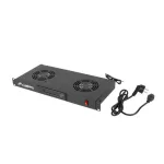Lanberg AK-1502-B 19 1U 2x ventilátor + termosztát egység LCD kijelzővel
