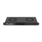 Lanberg AK-1502-B 19 1U 2x ventilátor + termosztát egység LCD kijelzővel