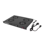Lanberg AK-1503-B 19 1U 4x ventilátor + termosztát ventilátor egység LCD kijelzővel