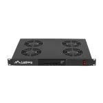 Lanberg AK-1503-B 19 1U 4x ventilátor + termosztát ventilátor egység LCD kijelzővel