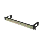 Lanberg AK-1801-B 19 1U fekete DIN sín panel
