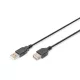 DIGITUS AK-300200-018-S High Speed 2.0 USB AM/F 1,8m hosszabbító kábel