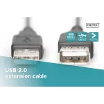 DIGITUS AK-300200-018-S High Speed 2.0 USB AM/F 1,8m hosszabbító kábel