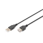 DIGITUS AK-300200-030-S High Speed árnyékolatlan 2.0 USB AM/F 3m hosszabbító kábel