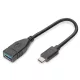 DIGITUS AK-300315-001-S USB 3.0 Type A anya-> USB 3.0 Type C apa 0,15m OTG adapter