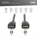 DIGITUS AK-330107-020-S High Speed UHD 4K 3D 30Hz 2.0 aranyozott Ethernet HDMI kábel 2m
