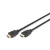 DIGITUS AK-330107-030-S High Speed UHD 4K 3D 30Hz 2.0 aranyozott Ethernet HDMI kábel 3m