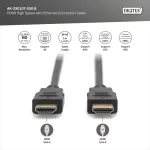 DIGITUS AK-330107-030-S High Speed UHD 4K 3D 30Hz 2.0 aranyozott Ethernet HDMI kábel 3m