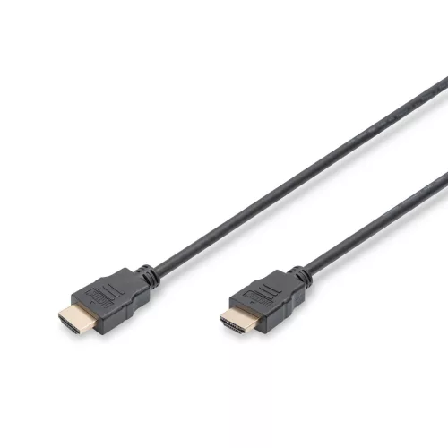 DIGITUS AK-330114-050-S High Speed Full HD 3D 30Hz 1.4 aranyozott Ethernet HDMI kábel 5m
