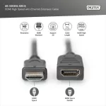 DIGITUS AK-330201-020-S High Speed UHD 4K 30Hz 1.4 HDMI Ethernet hosszabbító kábel 2m