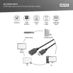 DIGITUS AK-330201-050-S High Speed UHD 4K 30Hz 1.4 HDMI Ethernet hosszabbító kábel 5m