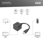 DIGITUS AK-330400-002-S Full HD 3D 24Hz aranyozott HDMI Y-elosztó kábel 0,2m