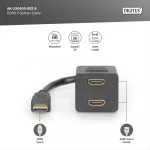 DIGITUS AK-330400-002-S Full HD 3D 24Hz aranyozott HDMI Y-elosztó kábel 0,2m
