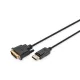 DIGITUS AK-340306-020-S DisplayPort apa -> DVI-D apa kábel 2m