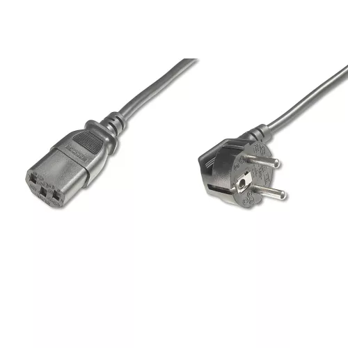 DIGITUS AK-440109-008-S 250V 10A IEC C13 90 fok csatlakozó CEE 7/7 schuko dugó 0,75m tápkábel