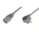 DIGITUS AK-440109-008-S 250V 10A IEC C13 90 fok csatlakozó CEE 7/7 schuko dugó 0,75m tápkábel