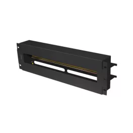   Lanberg AK-VDP103-B 19 3U DIN sínes fedeles fekete kismegszakító tartó panel