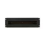 Lanberg AK-VDP103-B 19 3U DIN sínes fedeles fekete kismegszakító tartó panel