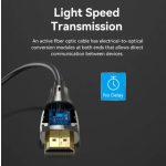 Vention HDMI/M -> HDMI/M HD, (8K, optikai kábel, fekete, 1080P@160Hz /2K@144Hz /4K@120Hz / 8K@60Hz, Átviteli sebesség: 48Gbps), 25m, kábel