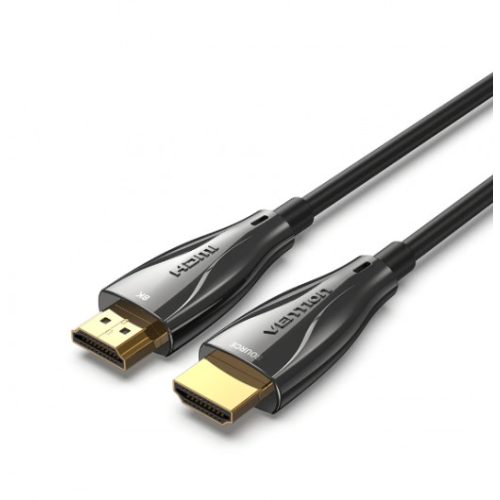 Vention HDMI/M -> HDMI/M HD, (8K, optikai kábel, fekete, 1080P@160Hz /2K@144Hz /4K@120Hz / 8K@60Hz, Átviteli sebesség: 48Gbps), 50m, kábel