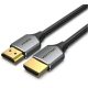 Vention HDMI/M -> HDMI/M, (Ultra vékony kivitel, Szürke Aluminum Ötvözet), 0,5m, kábel