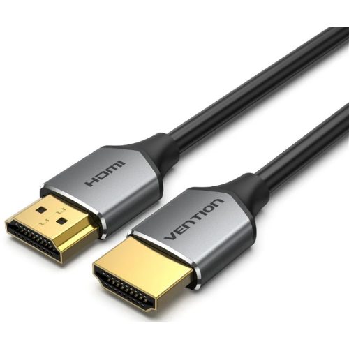 Vention HDMI/M -> HDMI/M,  (ultravékony,szürke alu), 3m, kábel