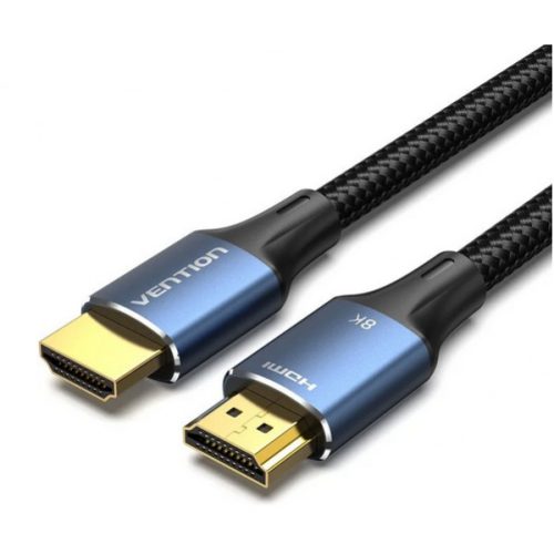 Vention HDMI/M -> HDMI/M (8K, alu, kék), 1,5m, kábel