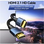 Vention HDMI/M -> HDMI/M (8K, alu, kék), 2m, kábel