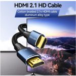 Vention HDMI/M -> HDMI/M (8K, alu, kék), 5m, kábel