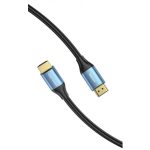 Vention HDMI/M -> HDMI/M (4K, HD, Alu, kék), 3m, kábel