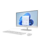 HP 23.8 inch All-in-One 24-cr1002nn PC, FreeDOS, 23.8", IntelR CoreT Ultra 5, 8GB RAM, 512GB SSD-meghajtó, FHD, Kagylófehér,fehér billentyűzettel, fehér egérrel, 3 év garancia