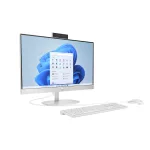 HP 23.8 inch All-in-One 24-cr1002nn PC, FreeDOS, 23.8", IntelR CoreT Ultra 5, 8GB RAM, 512GB SSD-meghajtó, FHD, Kagylófehér,fehér billentyűzettel, fehér egérrel, 3 év garancia