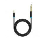 Vention 6.5mm jack/M -> 3.5mm jack/M, (audio,fekete), 1m, kábel