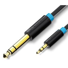   Vention 6.5mm jack/M -> 3.5mm jack/M,  (audio,fekete), 3m, kábel