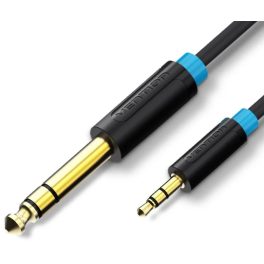   Vention 6.5mm jack/M -> 3.5mm jack/M, (audio,fekete), 5m, kábel