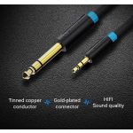 Vention 6.5mm jack/M -> 3.5mm jack/M, (audio,fekete), 5m, kábel