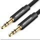 Vention 3.5mm jack/M -> 3.5mm jack/M,  (audio,fekete), 0,5m, kábel